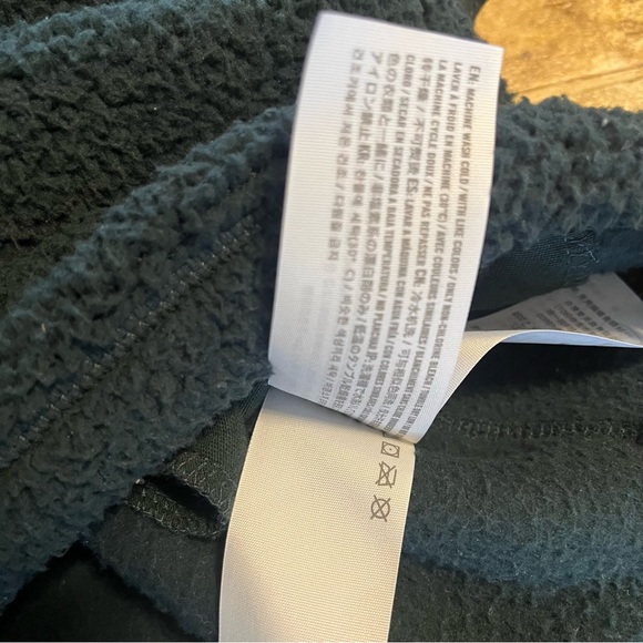 Men's Green Abercrombie & Fitch Quarter Zip Fleece Pullover Jacket Men’s Size L - Picture 9 of 12